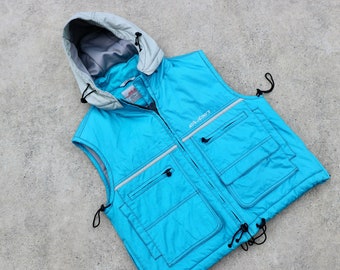 Vintage Dubin Puffer Vest, 90s Ski Vest, Womens Medium, Retro Ski Vest, Snowboarding, Vest, 1990s, Vintage Puffer Vest, Sportswear*