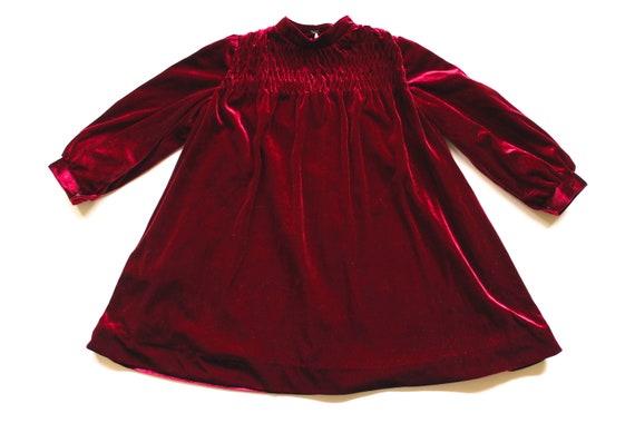 ruby red velvet dress