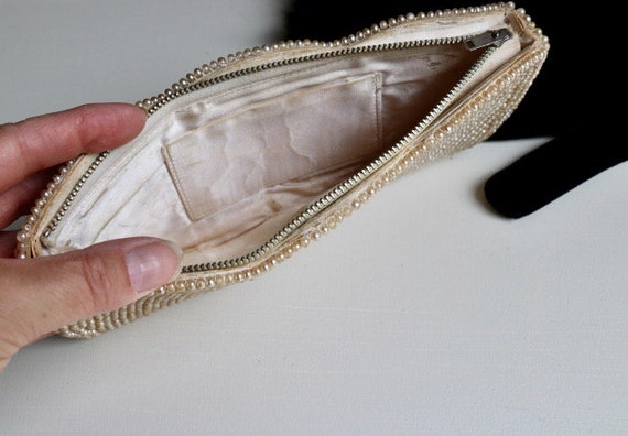 Vintage Beaded Purse ,Art Deco Handbag, Vintage C… - image 5