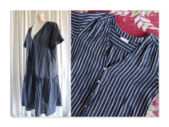 chinese dress ladies TALIA BENSON / white linen dress / m – archival main image 0