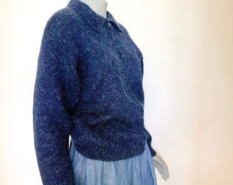 ladies navy blue cardigan uk