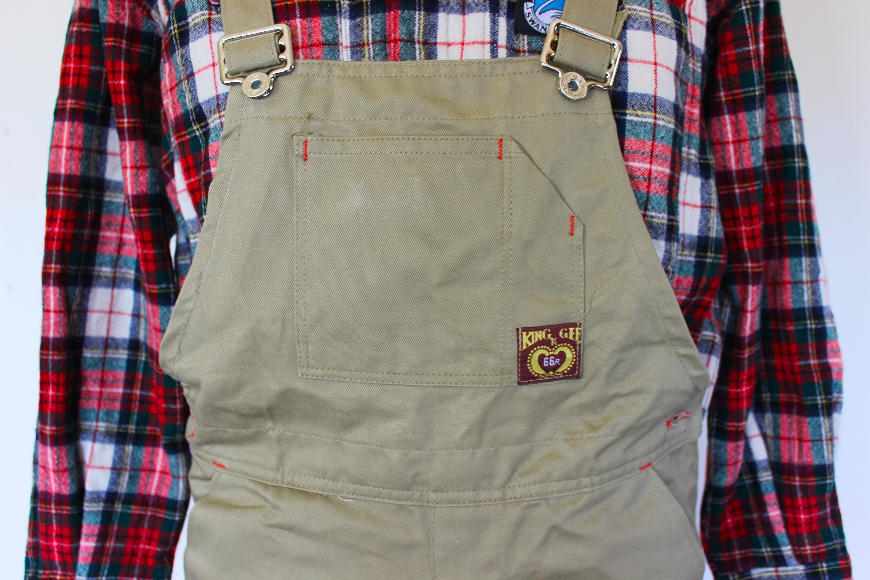 Small 90s Kinggee Overalls 1990s Khaki Bib Overalls Bib & Etsy