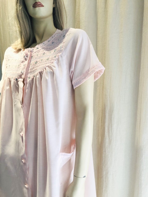 1980s Pink Nightgown, Nightie, Nightdress, Vegan … - image 3