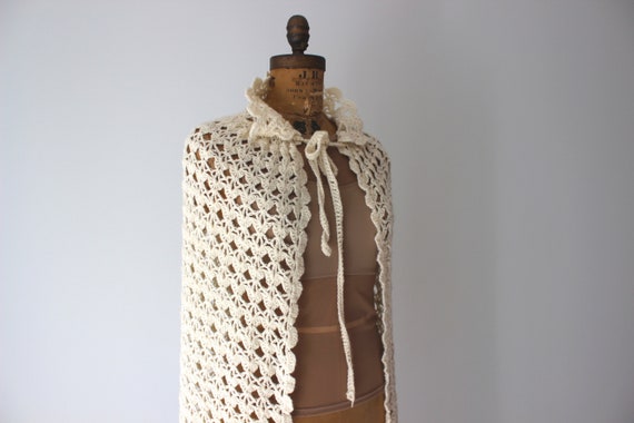 Bridal Wedding Cape, Lace Crochet Cape, Bridal Co… - image 3