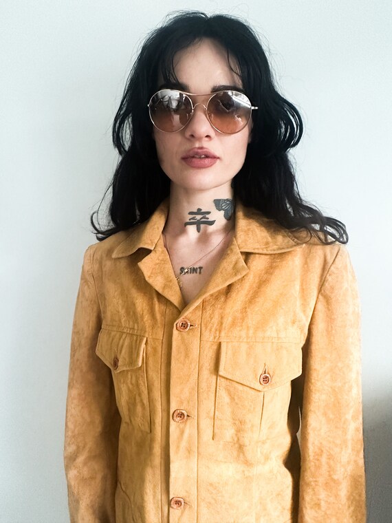 Hester Faux Suede Jacket - Camel main image 1