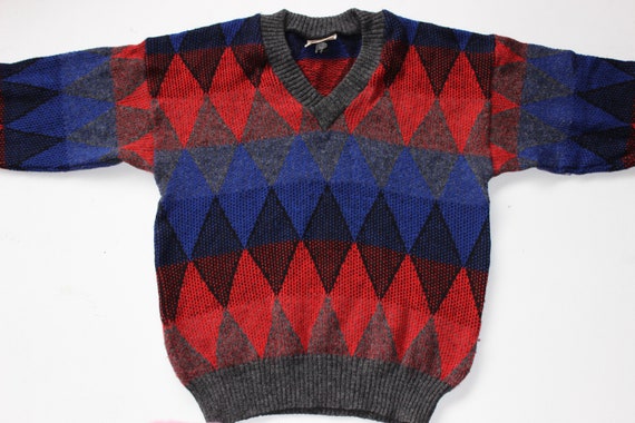 Buy Diamond Wool Sweater New Zealand Wool Sweater Sz M Mens