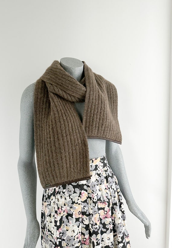 New Zealand Possum Merino Wool Scarf, Natural Brown, … Gem