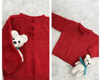 Paprika 3-4 Yrs Kids Vegan Sweater, Unisex 3 Years, Acrylic, 90s Sweater, Vegan Clothing, New Zealand, Lazy Day Vintage, x