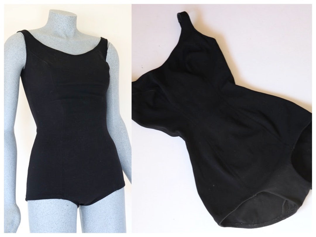 1950s Original Pinup Swimsuit, Crimplene Swimming Costume, XS Pin up