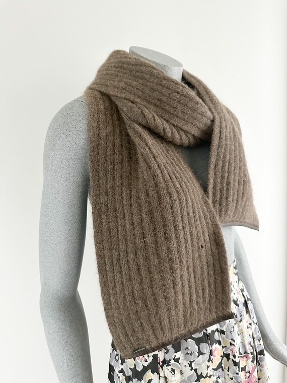 New Zealand Possum Merino Wool Scarf, Natural Brown, … Gem