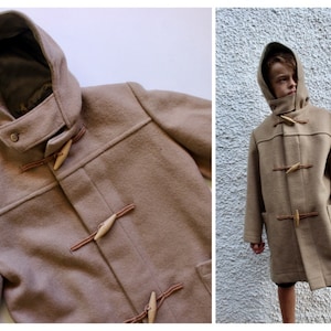 Bramac Kids Duffle Coat, Wool Duffle Coat, 60s Wool Coat, Size 7-9 Years, Lazy Day Vintage, Kids Winter Jacket*