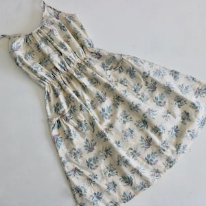 Little Girls Garden Dress 6-7 years, Creamy White Dress, 6 Years, 7 Years, Girls Summer Dress, New Zealand, Girls Floaty Dress*
