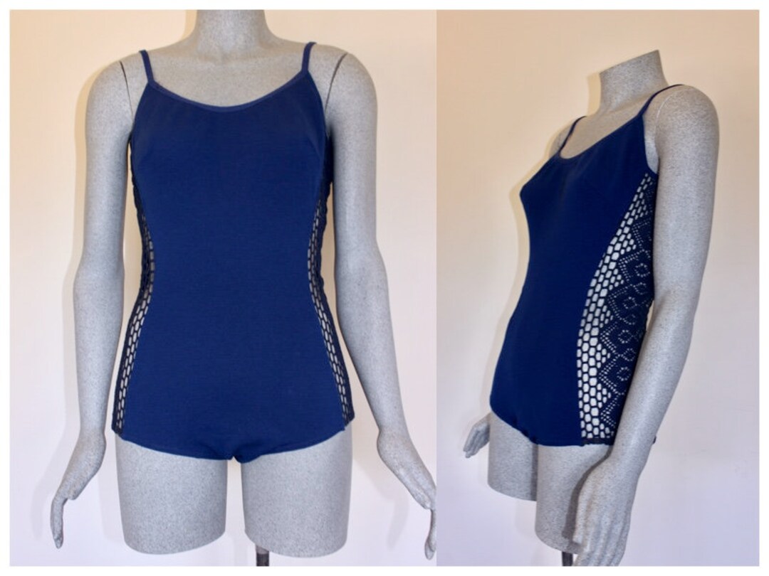 Vintage 1950s Swimming Costume, Bri Nylon, Pin up Girl Swimsuit , 50s