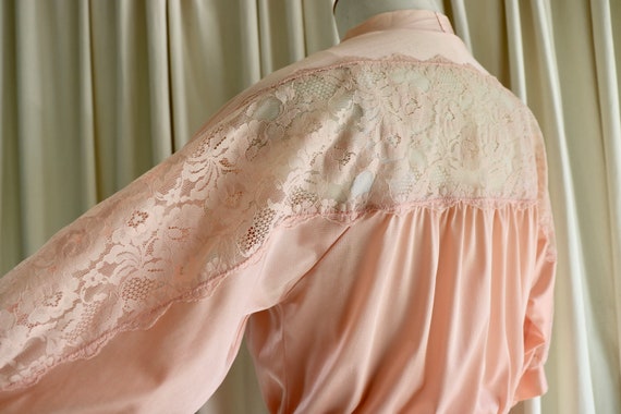 Peachy Pink Lace Robe, Small Robe, New Zealand Vi… - image 6