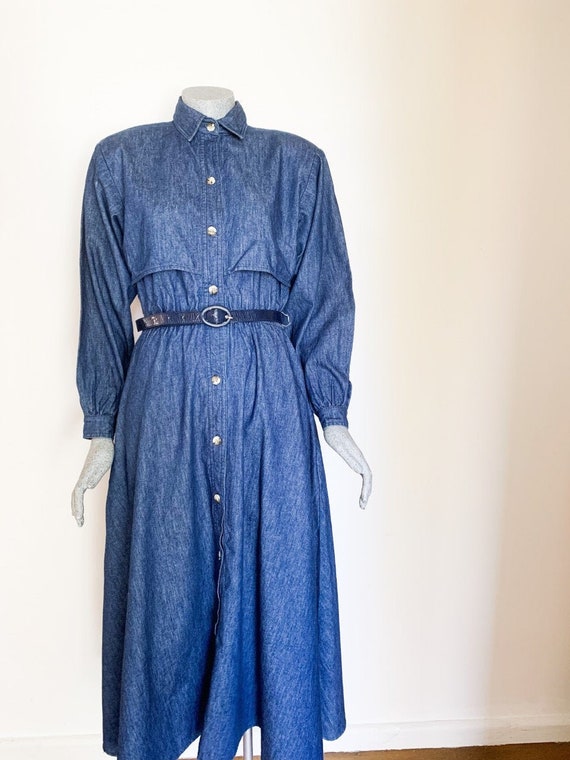 New 90s Long Winter Denim Dress, Cotton Dress, Vintage Dresses, New  Zealand, 1990s, Denim Dress, New Zealand, Size 8-10 NZ, - Etsy