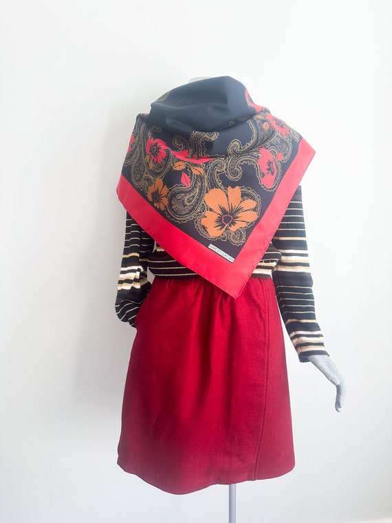 CARUSO カルーゾ シルク スカーフ ニューヨーク地図 イタリア製 大判