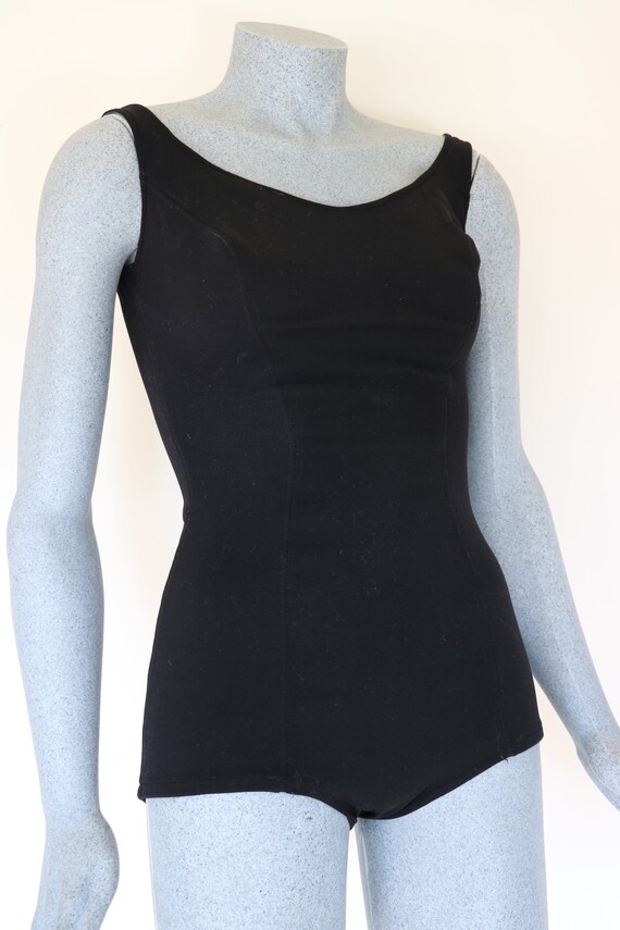 1950s Original Pinup Swimsuit, Crimplene Swimming Cos… Gem