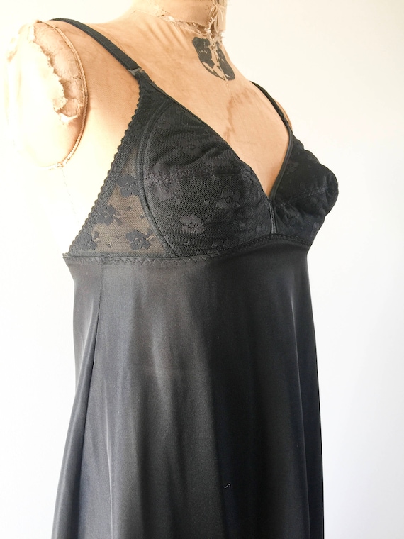 NEW 1960s Black Bullet Bra Lace Negligee, 60s Corset Lace Nightgown,  Babydoll, Lingerie, Bullet Bra, Pin Up, Bridal, Negligee, New Zealand 