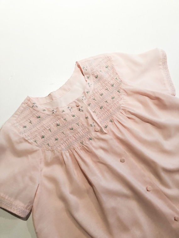 1980s Pink Nightgown, Nightie, Nightdress, Vegan … - image 1