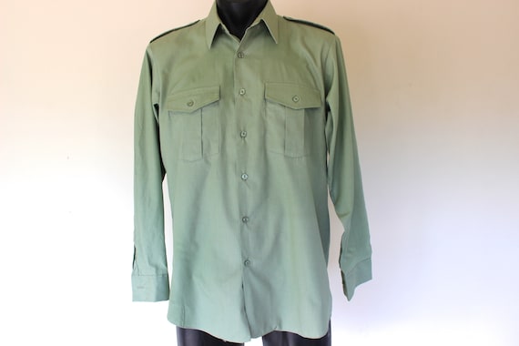 New Zealand Army Collared Dress Shirt, NZ Army, NZ Defence Force, Vintage  Military Shirt, Medium, New Zealand, Size 39, Vintage Mens Shirt* - Etsy