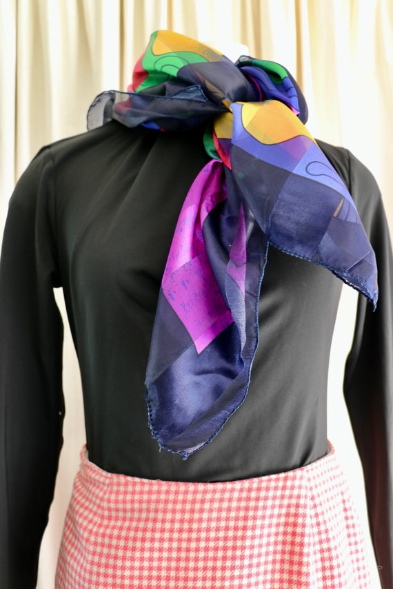 Vintage Pablo Picasso Style Scarf, Picasso Woman,… - image 3