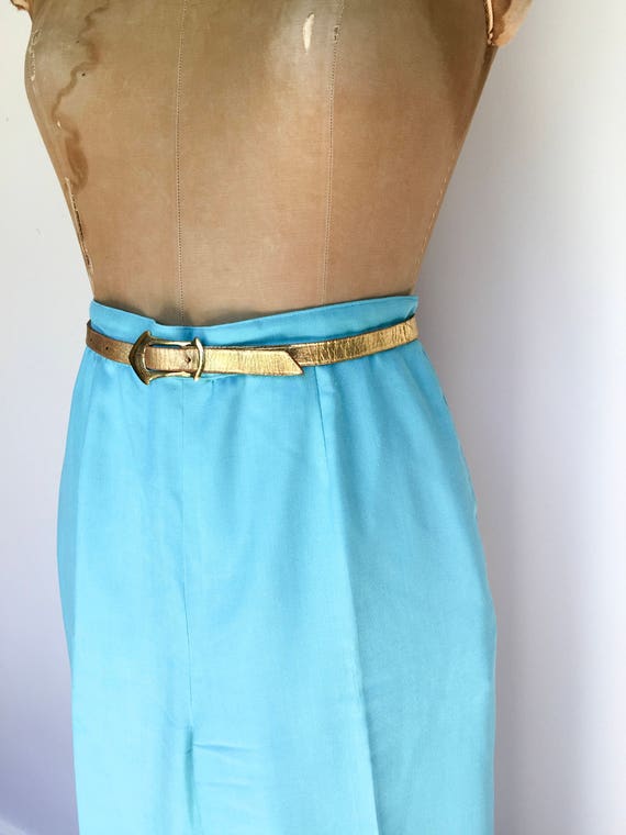 High Waisted Sky Blue Pants, Vintage Trousers, Vi… - image 1