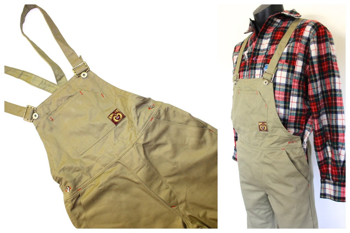 Small 90s Kinggee Overalls 1990s Khaki Bib Overalls Bib & Etsy