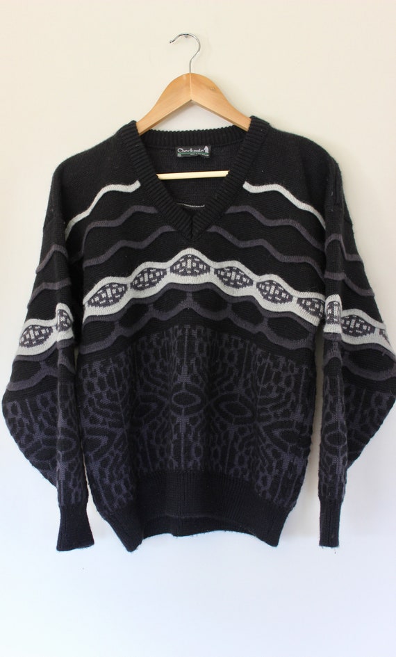 Mens Coogi Style Textured Wool/Acrylic Knit Sweat… - image 3