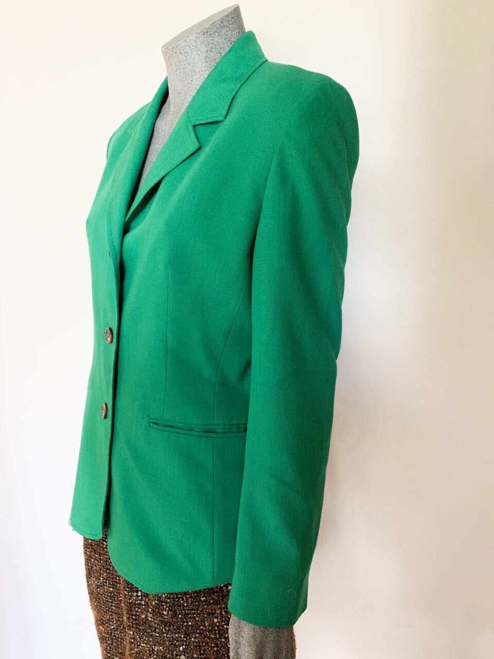 Emerald Green Blazer Womens Dress Jacket Ladies Jacket Size Etsy