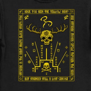 Yellow King Schema - King in Yellow Shirt HP Lovecraft T-Shirt Cthulhu Tee Call of Cthulhu Great Old One Shirt