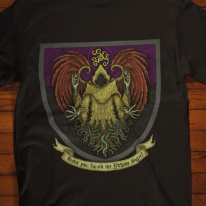 House of Carcosa - The Yellow Sign - King in Yellow - Hastur Shirt HP Lovecraft T-Shirt Cthulhu Tee Call of Cthulhu Great Old One Shirt