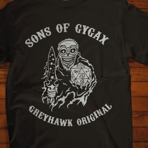 Sons of Gygax Shirt - D&D Tee - Dungeons and Dragons T-Shirt Greyhawk Shirt