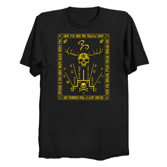 Yellow King Schema - King in Yellow Shirt HP Lovecraft T