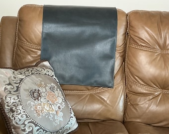 Vinyl headrest cover for furniture- Slate Grey