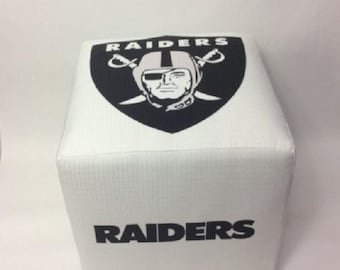 Cube Ottoman "RAIDERS" design 17x17