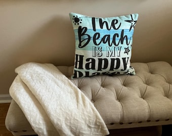 Accent Pillow “Beach Theme” 18x18