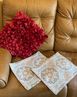 Set Of 2 Non-Slip Sofa Arm Covers – 18x24 Inch Brown Polyester Protectors For Recliner Chairs And Couches