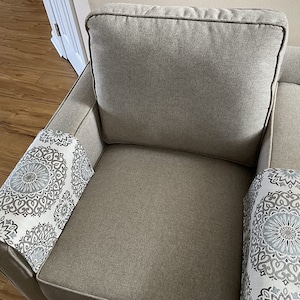 Set of 2 armrest covers only. Perfect for furniture slipcover furniture protectors recliners chairs sofas loveseats theater chairs office.