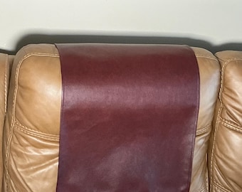 Vinyl headrest cover for furniture Burgundy wine color