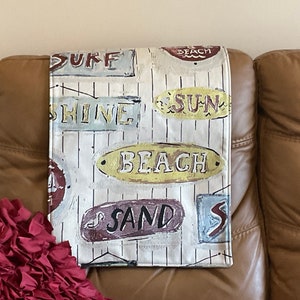 Headrest Cover, Beach theme 17x27
