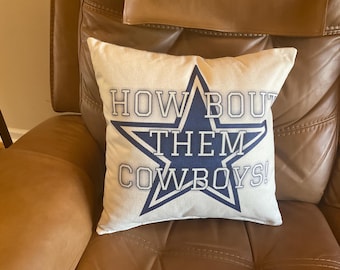 Football Pillow "Cowboys" For Man Cave