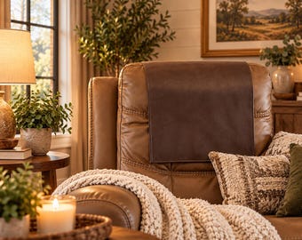 Recliner Headrest Cover- Brown
