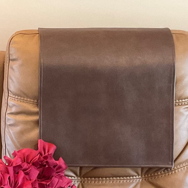 Recliner Headrest Cover- Brown