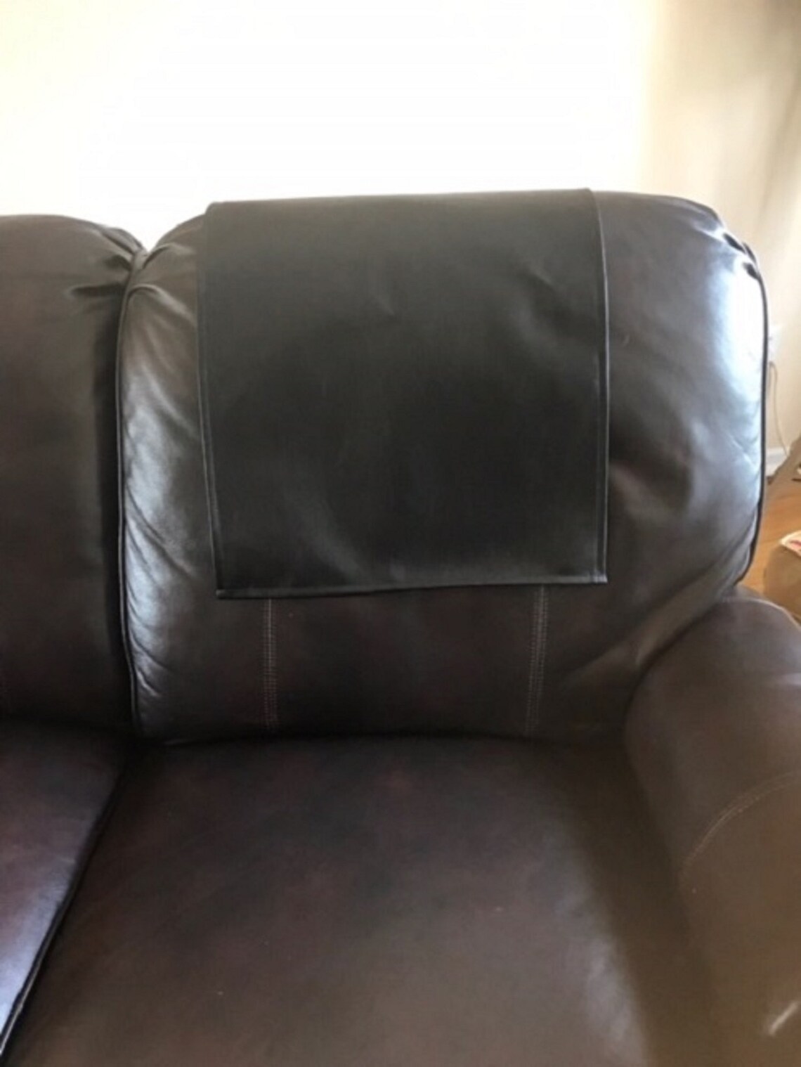 Recliner Headrest Cover Brown Etsy