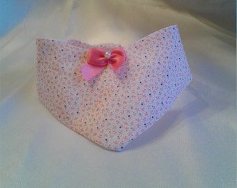 Dog Bandana - Baby Pink Flowers