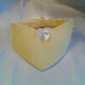 Dog Bandana - Soft Yellow