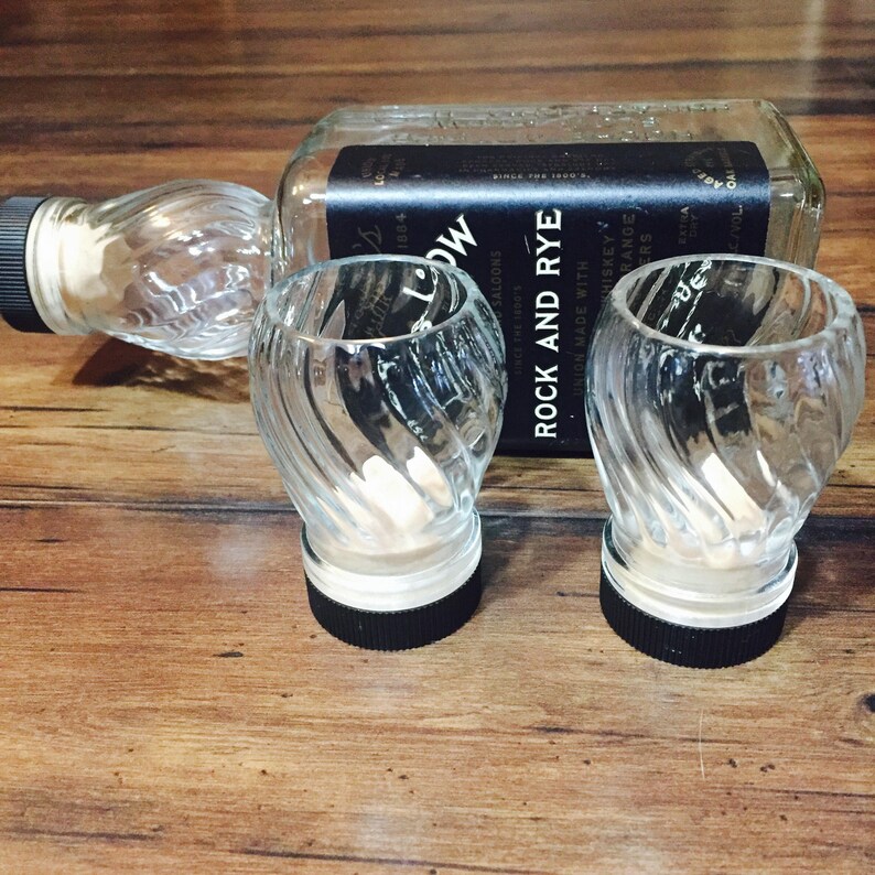 Set of 2 Shot Glasses Made From Repurposed SLOW AND LOW Etsy