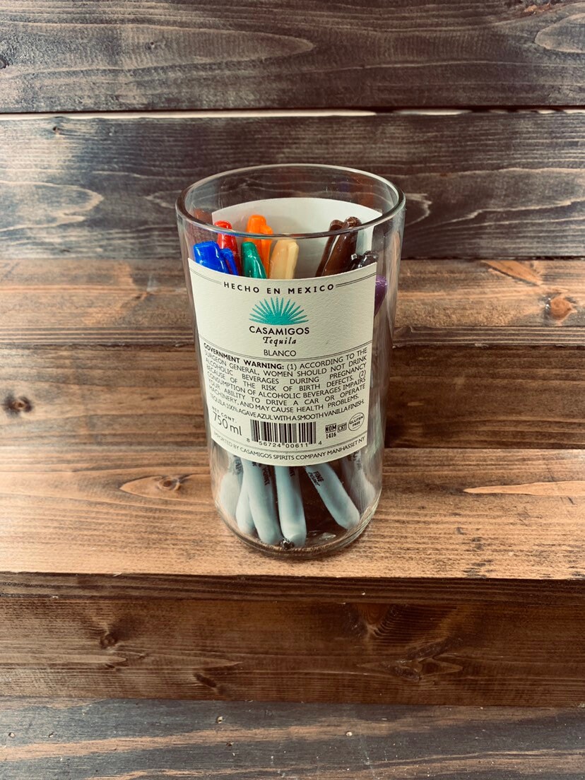 Candy Dish/Pen Holder made from a Repurposed CASAMIGOS