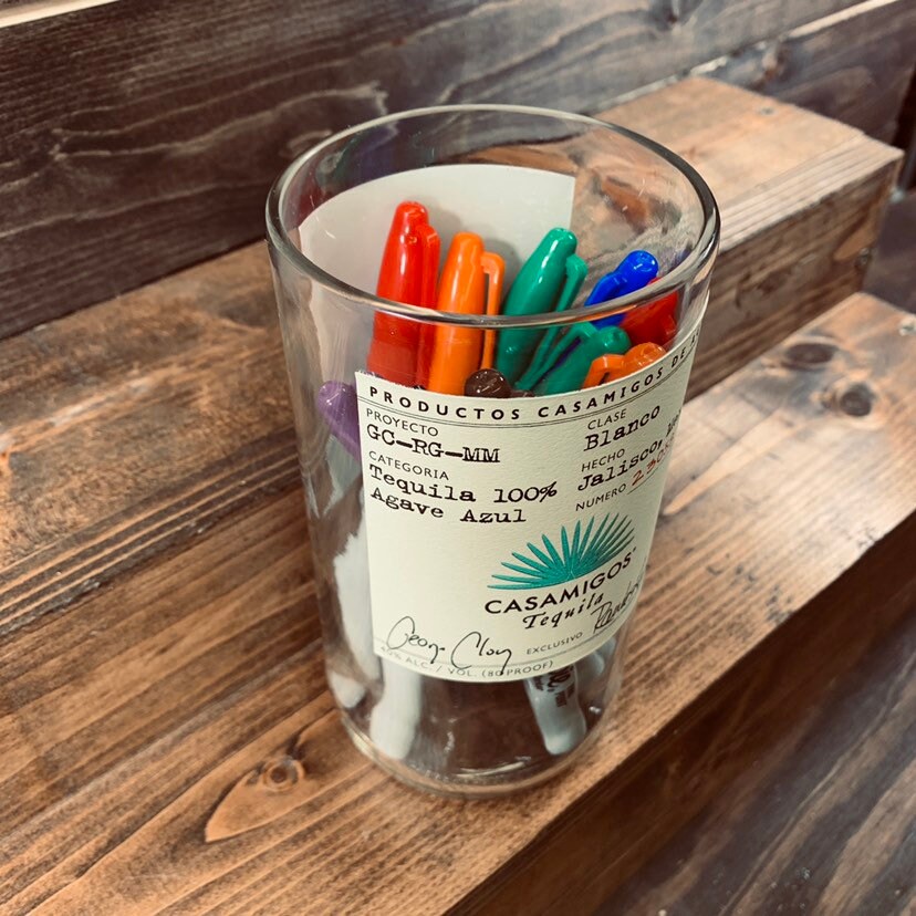 Candy Dish/Pen Holder made from a Repurposed CASAMIGOS