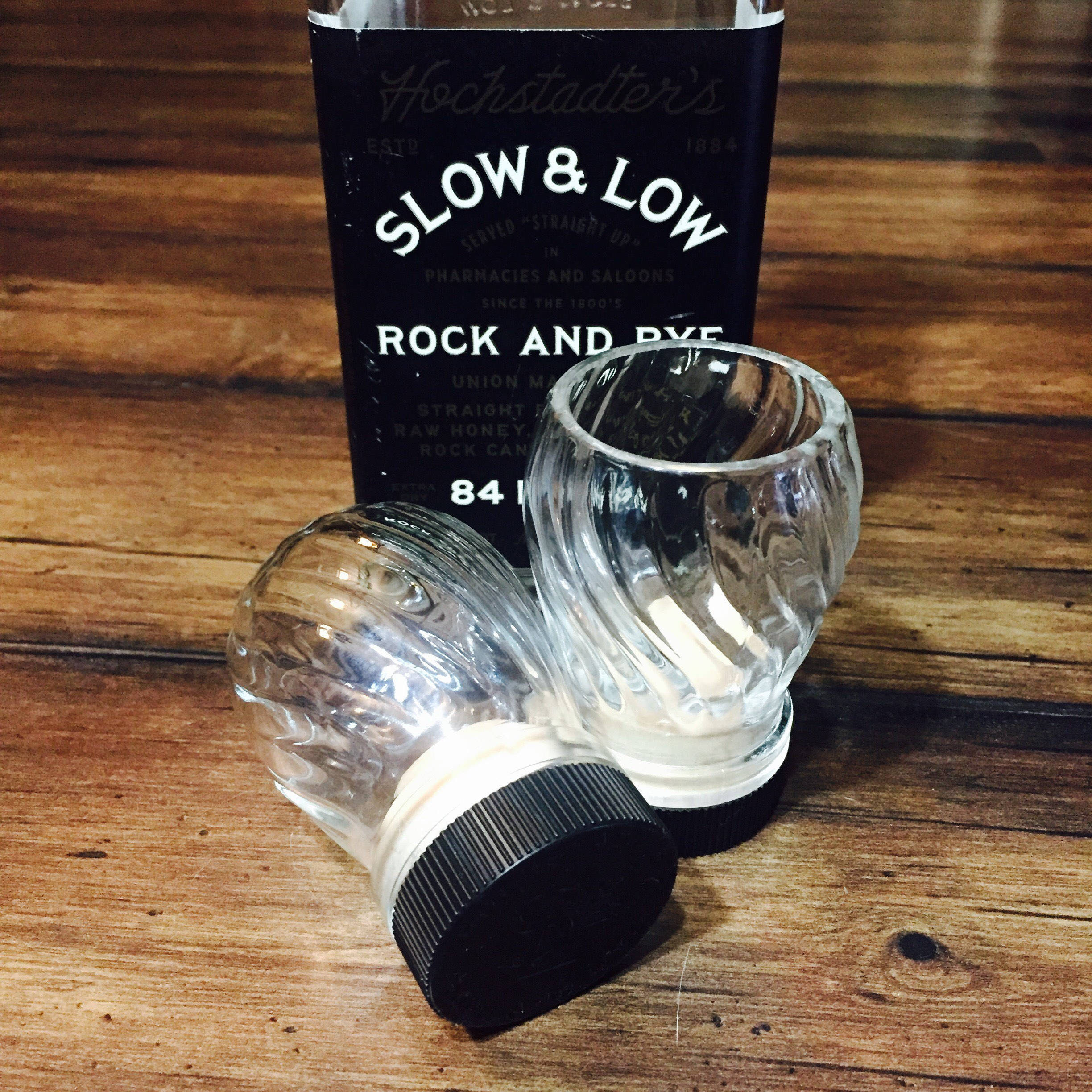 Set of 2 Shot Glasses Made From Repurposed SLOW AND LOW Etsy